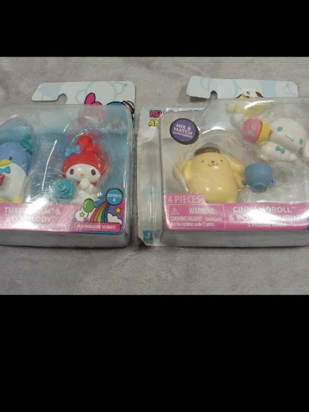 Sanrio Hello Kitty & Friends Mini Figure Set - Blue, Red, Yellow, White